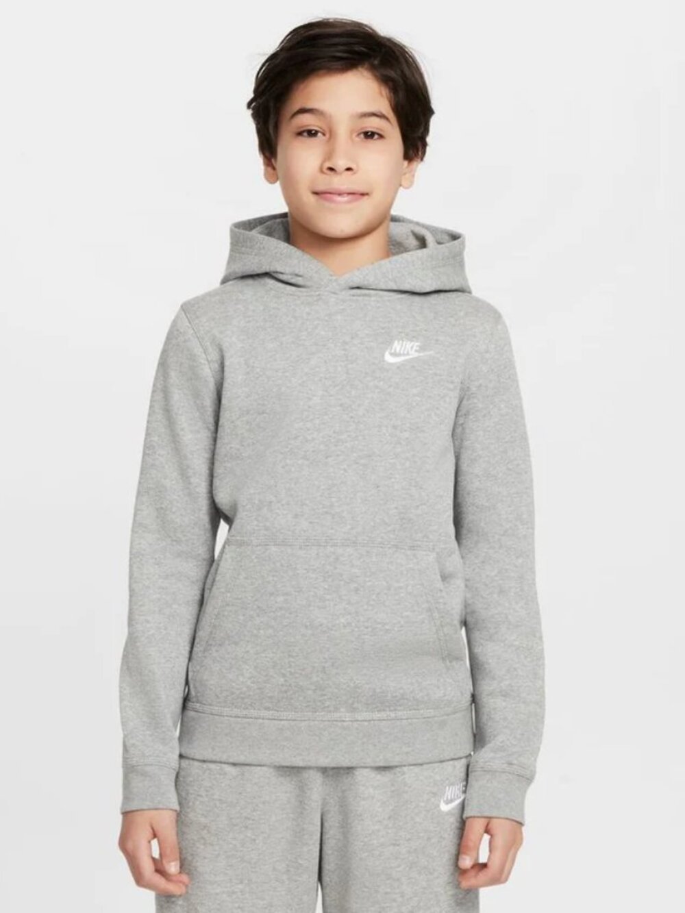 Nike Big Kids' Sportswear Club Pullover Hoodie BV3757-063 - Size XL